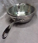 Calphalon Stainless Steel Qt 2.8L Chef Sautee Pan #143 & Glass Lid 0512812 Used. Price: $49.99.