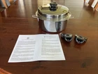 Saladmaster 316TI Titanium Stainless Steel 5 Qt Stock Pot Roaster With Lid Used. Price: $495.00.