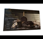Thyme & Table Supreme 12 Pc Cookware Set Bronze Nonstick Pots Pans New In Box. Price: $249.00.