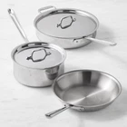 All-clad D3 Tri-ply Stainless-steel 5-PIECE Cookware Set New. Price: $279.99.