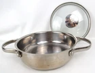 Wolfgang Puck 6 Inch Mini Casserole 18-10 Stainless Steel Pan With Glass Lid Used. Price: $19.99.