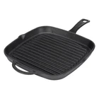 Goodcook Pre-seasoned Cast Iron Grill Pan, 10.75 Black 11-INCH, New. Price: $42.99.