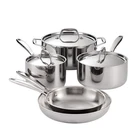 Tramontina Signature Triply Clad Stainless Steel 8PIECE Cookware Set With Lid... New. Price: $256.14.