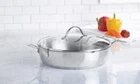 Princess House Heritage Stainless Steel Classic 12" Straining Skillet W/lid -new. Price: $124.95.