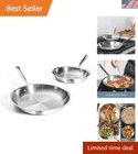 Professional 3-PLY Stainless Steel Fry Pan Set 10 & 12 Inch Induction Cookware New. Price: $424.99.