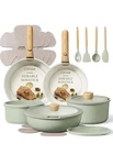 Carote Pots Pans Set Nonstick Cookware Detachable Handle 19PCS Induction New. Price: $72.00.