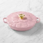Le Creuset Signature Cast Iron 2.25 Quart Flower Petal Braiser, Chiffon Pink New. Price: $203.79.