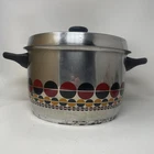 Vintage Fissler Solaryme Dot Stock Pot W Germany Vented Lid Used. Price: $99.95.