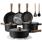 Carote Nonstick Pots And Pans, Induction Titanium Cookware Set 16 Pcs, Black New. Price: $132.34.