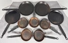 French Carbon Steel Pan Lot 12, 18, 20 Dehillerin Matfer 9 Pc Pierre Chambrin Used. Price: $589.87.