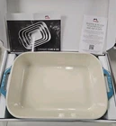 Nib Staub Ceramic 13" 9" Inch Rectangular,baking Dish Rustic Turquoise New Box. Price: $39.99.