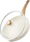 Sensarte Ceramic Frying Pan Skillet With Lid 8INCH Omelet New. Price: $39.96.