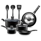 Nutrichef 11-PCS Pressed Aluminum Metal Non-stick Dishwasher Safe Pan Set New. Price: $79.99.