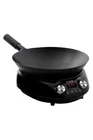 Nuwave Mosaic Induction Wok With 14-INCH Carbon Steel Tempered Glass Open. Price: $149.96.