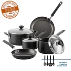 Farberware Easy Clean 12 Pcs Nonstick Cookware Set With Cooking Tools, Black New. Price: $39.97.