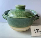 Japanese Donabe Earthen Clay Pot Green Ryokusai Banko Ware Rice Cooker Casserole New. Price: $176.53.