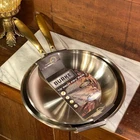 Stainless Skillet 12" & 10" David Burke Tri-ply Gold Handle Frying Pan Set New. Price: $138.00.