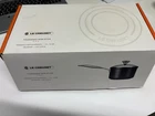 Le Creuset Toughened Non-stick Pro 2 Qt Black Saucepan With Lid New. Price: $150.00.
