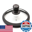 Black Cube Tempered Glass Lid For Frying Pan Skillet 8-INCH Round New. Price: $52.06.