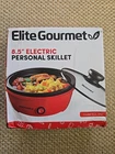 Elite Gourmet 8.5 Inch Personal Electric Skillet Compact Non Stick Griddle New. Price: $19.94.