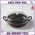 Staub Enameled Cast Iron 3.5 Qt Everything Braiser White - No Import Fee New. Price: $127.99.