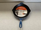 Creuset Marseille Blue Cast Iron Skillet Fry Pan 26 New. Price: $145.00.