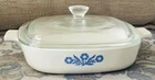 Vintage Corningware Blue Cornflower Casserole 7INCH With Lid A-22 Used. Price: $15.00.