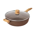 Pioneer Woman 6-QUART Cast Aluminum Jumbo Cooker Saute Pan Brown Speckle Lid New. Price: $36.35.