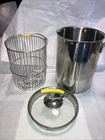 Swiss Kuhn Rikon 4TH Burner Pot 11 Cup Glass Lid Steam Basket Stainless Steel New. Price: $32.00.