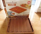 Copper Chef Large 2 Piece Bacon Crisper Nonstick Baking Pan Mesh Tray Used. Price: $10.95.