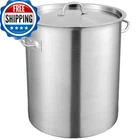 Vevor 42QT 18/8 Stainless Steel Stockpot, Large Cooking Induction Ready New. Price: $112.49.
