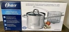 Oster-sangerfield 3-PC Deep Fryer Set Stainless Steel Glass Lid Basket 3.65 Qt New. Price: $22.00.