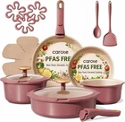 Carote 19 Pcs Pots Pans Set, Nonstick Cookware Sets With Detachable Handle, New. Price: $60.38.