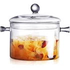 Clear 1.5L Glass Cooking Pot With Lid - Ideal For Pasta, Soup & Baby Food New. Price: $36.99.
