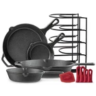 Cuisinel Chef's Basic Piece Cast Iron Set CB-503 Black Scratch & Dent Used. Price: $41.11.