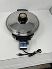 Kitchen Craft West Bend 11" Electric Skillet Liquid Core Vented Lid Stainless Used. Price: $49.88.