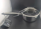 David Burke Geo Clad Heavy Stainless Steel 1.5-QT 6.5" Sauce Pan New. Price: $49.95.