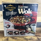 Vintage West Bend Electric Wok 5109 Red 6 Qt Mcm Kitchen Skillet Stir Fry Used. Price: $44.99.