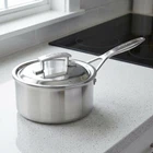 Demeyere Industry Saucepan 2.25 Qt 2.2L Stainless Lid 40850-676 New. Price: $209.99.