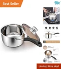 Durable 2 Quart Stainless Steel Saucepan - Lock Flavor And Health With Ease New. Price: $30.99.