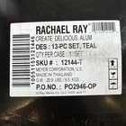 Rachael Ray Create Delicious 13-PC Aluminum Nonstick Cookware Set Teal 12144-T New. Price: $219.95.