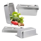 6 Pack 1/3 Size Stainless Steel Steam Hotel With Lid, 4 Inch Deep Anti New. Price: $52.44.