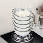 26CM/30CM 5 Tier Stainless Steel Cooker Steamer Food Vegetable Pot Kitchen New. Price: $51.04.