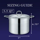 Concord Stainless Steel Stock Pot With Glass Lid New. Price: $25.98.