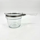 Vtg Pyrex Glass Double Boiler 6283-U 1/2 Quart Flameware Upper Insert Only Used. Price: $15.00.