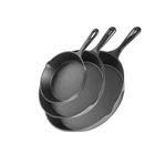 Commercial Chef Skillet Set 8" 10" 12" Cast Iron Pre-seasoned Oven Safe 3-PIECE New. Price: $56.87.