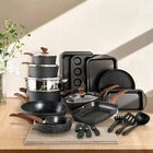 30-PIECE Nonstick Induction Cooking Kitchen Cookware Sets Granite Pots And Pans New. Price: $180.99.