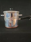Revere Ware Stockpot Copper Clad Sauce Pan Steamer Insert & Lid Used. Price: $89.99.