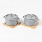 Hawok Enameled Cast Iron Mini Dutch Oven Cocotte Saucepan With Lid 270ML/9.13OZ/ New. Price: $23.99.
