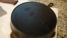 Gorgeous Lancaster Iron Skillet No. 8 Frying Pan Bundle Leather Handle Usa Used. Price: $225.00.